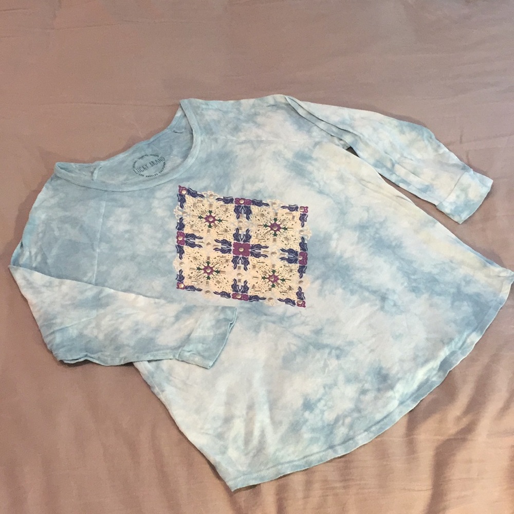 Lucky Brand- Woman’s Long Sleeve Tie Dye Shirt